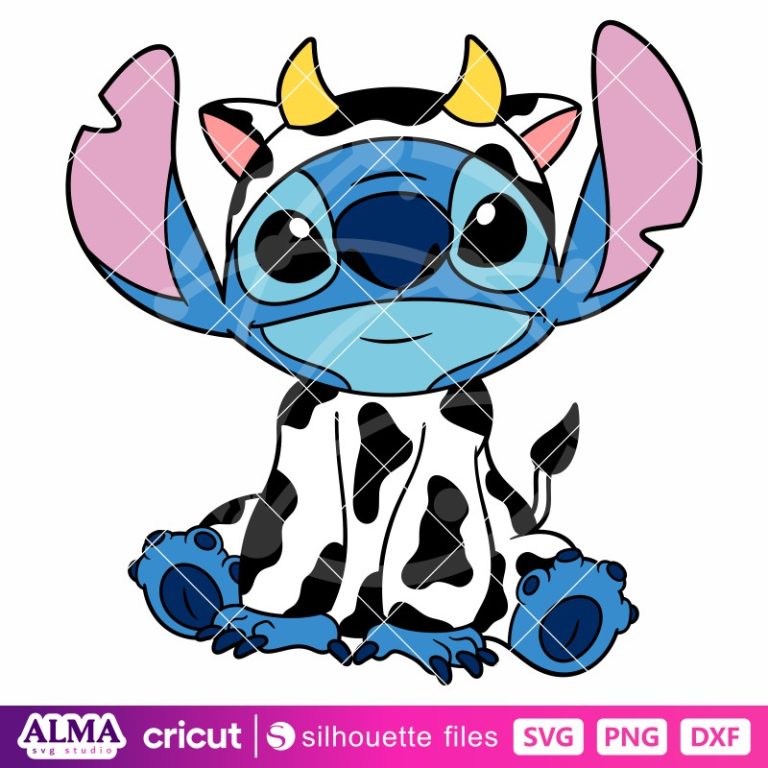 Cow Stitch Svg, Cow Pattern Svg, Lilo & Stitch Svg, Disney Svg, PNG ...